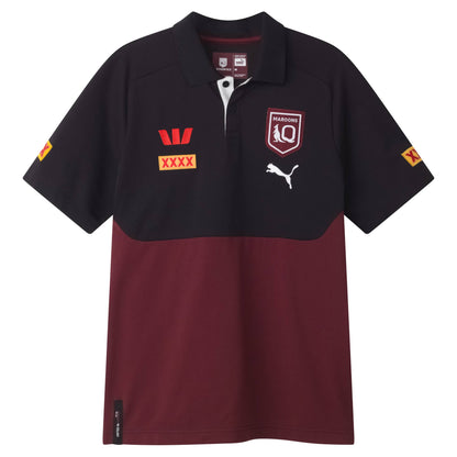 Queensland Maroons Mens Black Team Polo