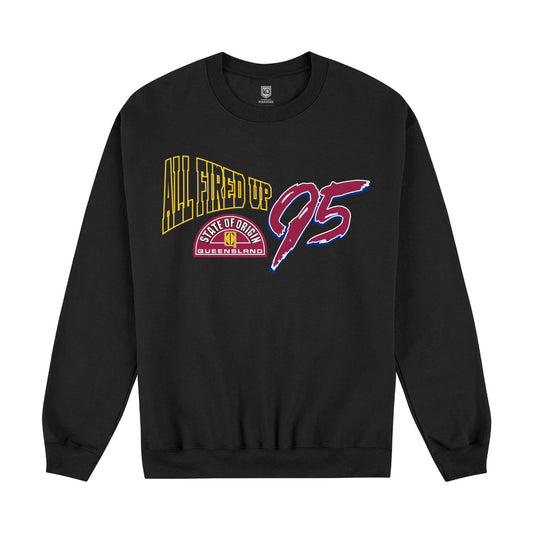 Queensland Maroons Black All Fired Up Crew