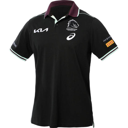 Broncos 2025 Womens Black Team Polo