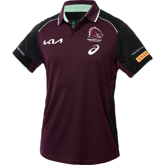 Broncos 2025 Womens Maroon Training Polo