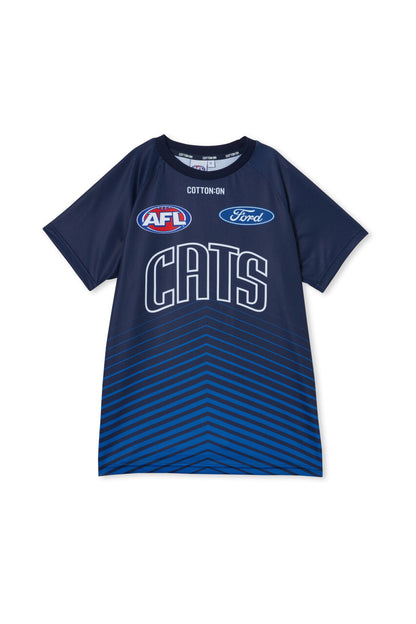 Geelong Cats AFL COTTON-ON Mens Run Out Tee