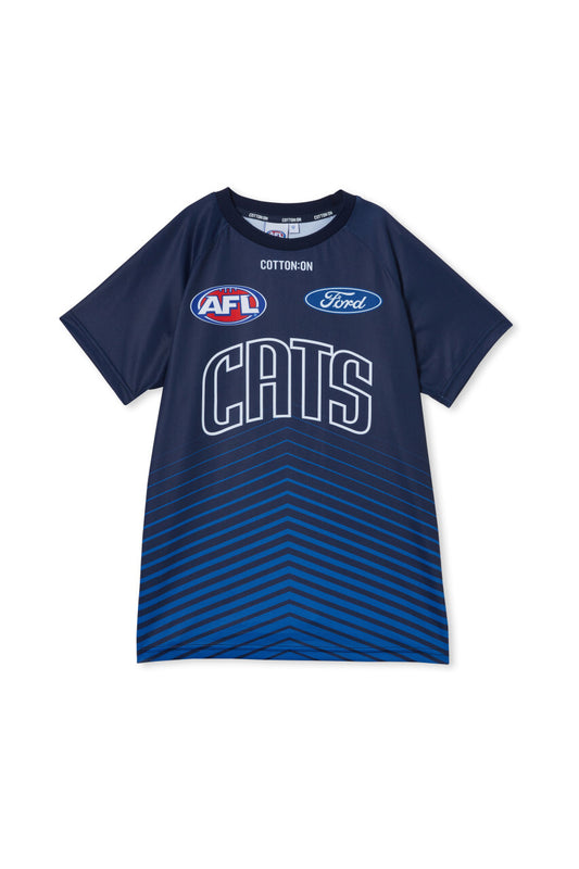 Geelong Cats AFL COTTON-ON Mens Run Out Tee