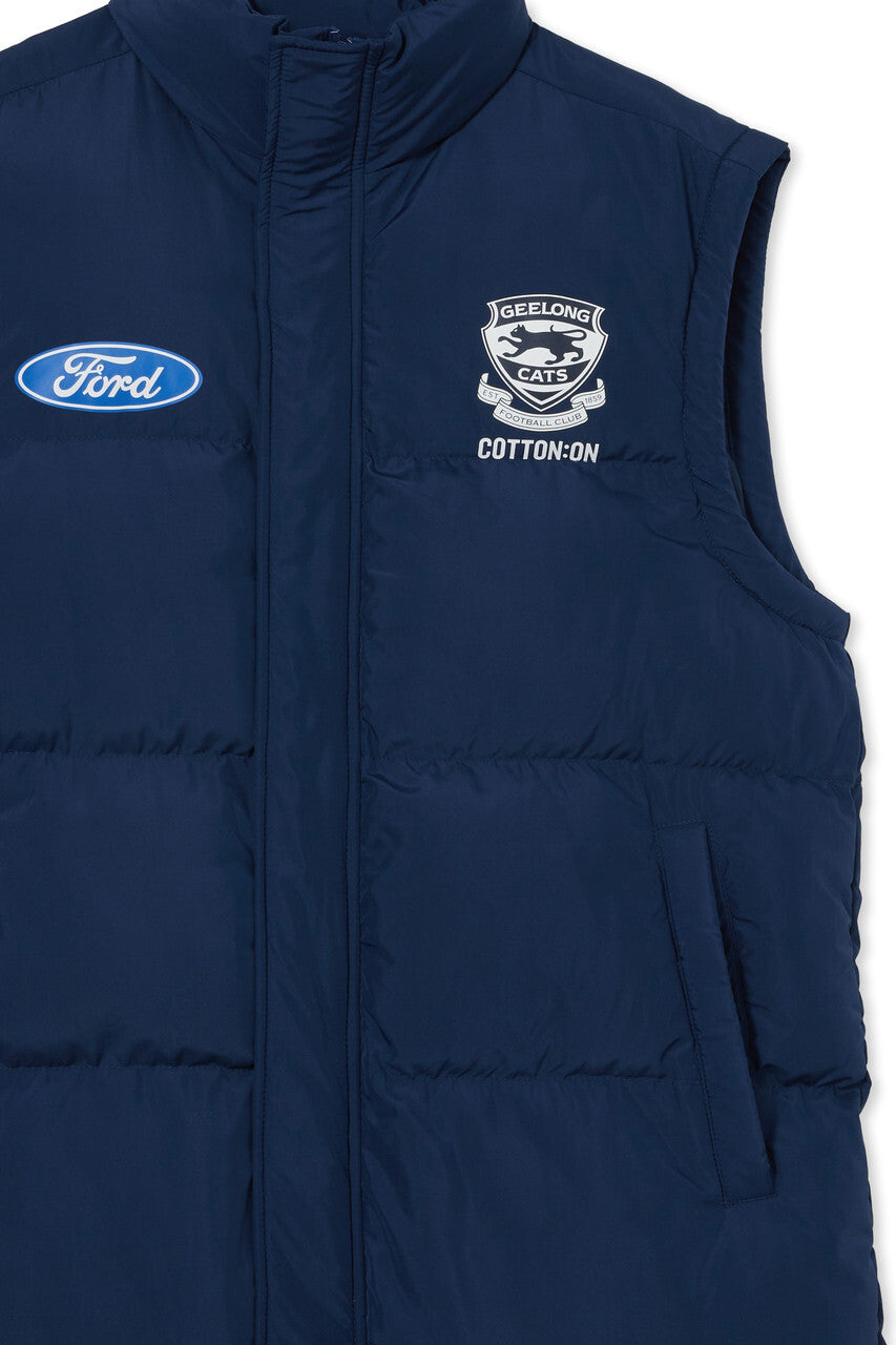 Geelong Cats AFL COTTON-ON Youth Puffer Vest