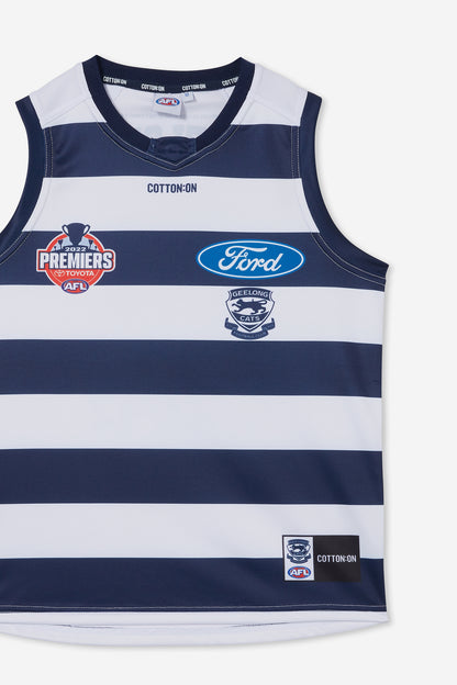 Geelong Cats AFL COTTON ON 2022 Youth Premiership Guernsey