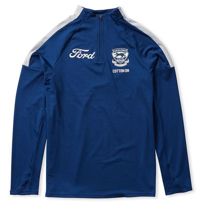 Geelong Cats 2026 Long Sleeve Zip Performance Top Adults