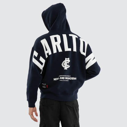Carlton Blues AFL Mens Top Tier Hoodie Navy