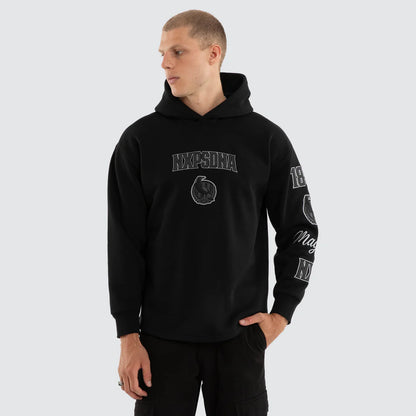 Collingwood Magpies AFL Simulation Hoodie Jet Black