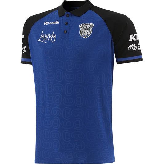 2026 Bulldogs Mens Blue Media Polo