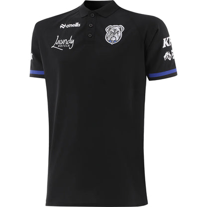 2026 Bulldogs Mens Black Media Polo