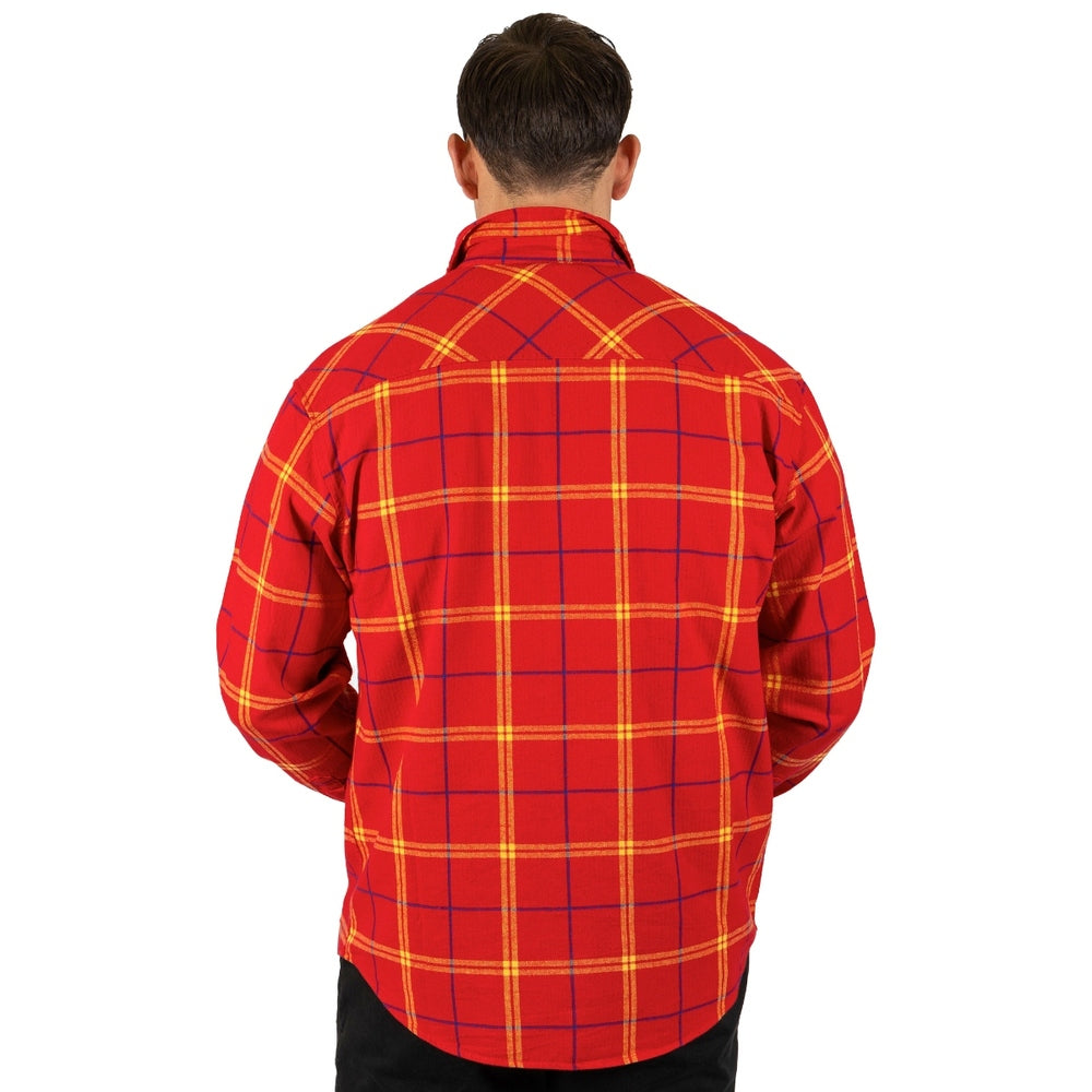 AFL Gold Coast Suns Adults Mustang Flannel Shirt