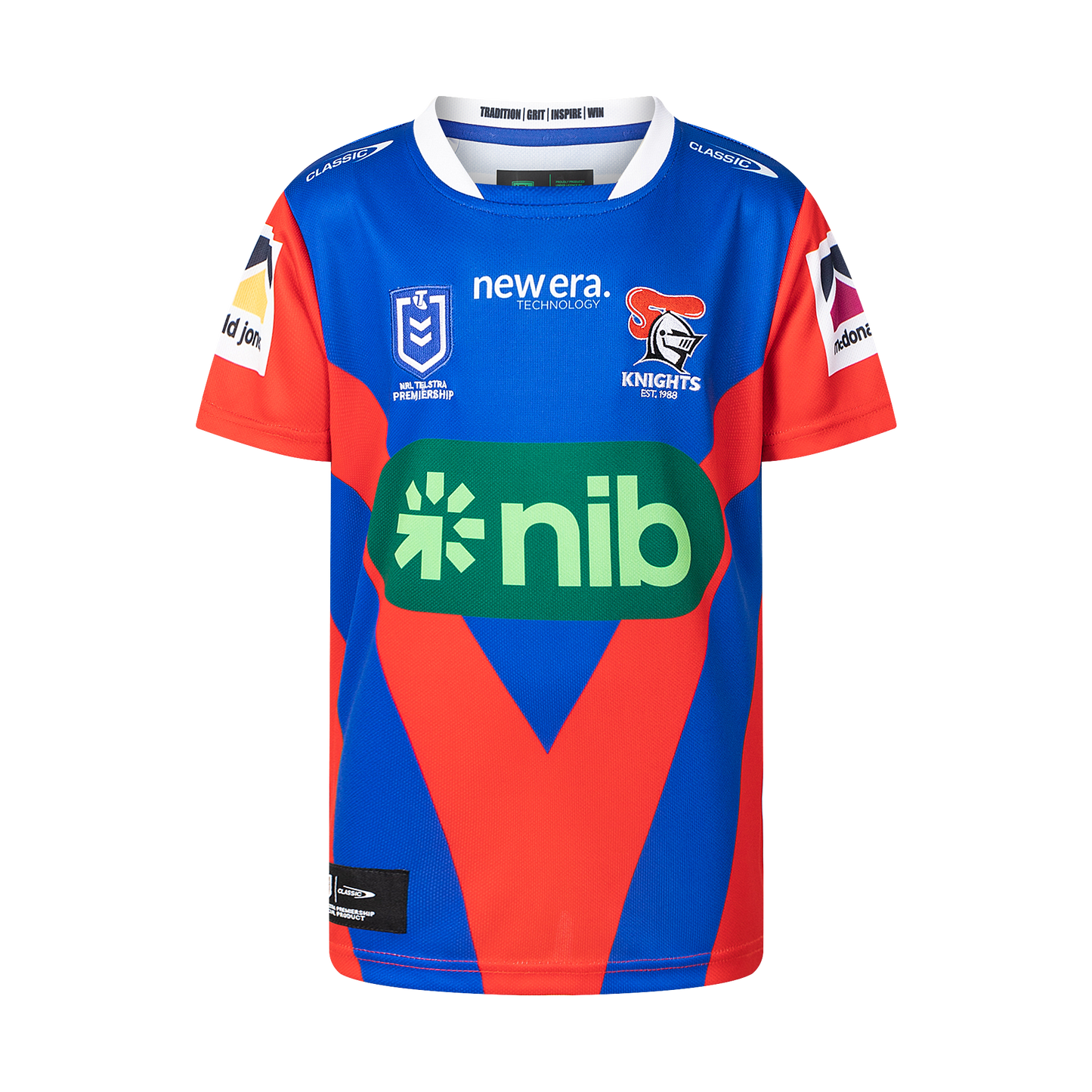 Newcastle Knights Youth 2025 Home Jersey