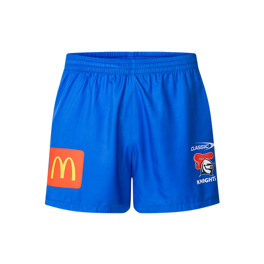 Newcastle Knights Mens 2025 Performance Gym Shorts