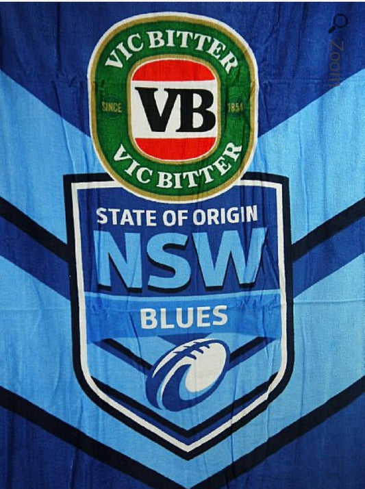 State Of Origin NSW Blues Beach Towel