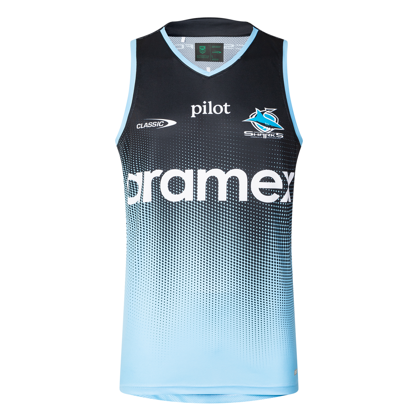 Cronulla Sharks Mens 2025 Pro Training Singlet