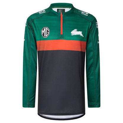 Mens 2025 South Sydney Rabbitohs Long Sleeve Quarter Zip Training tee