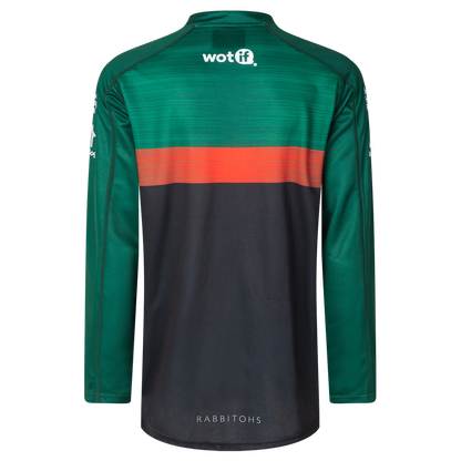 Mens 2025 South Sydney Rabbitohs Long Sleeve Quarter Zip Training tee