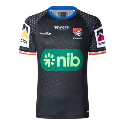 Newcastle Knights Mens 2025 Pro Training Tee (Black)