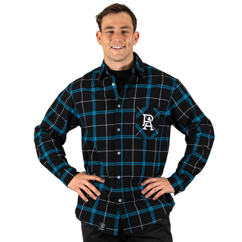 AFL Port Adelaide Power Mustang Flannel Shirt