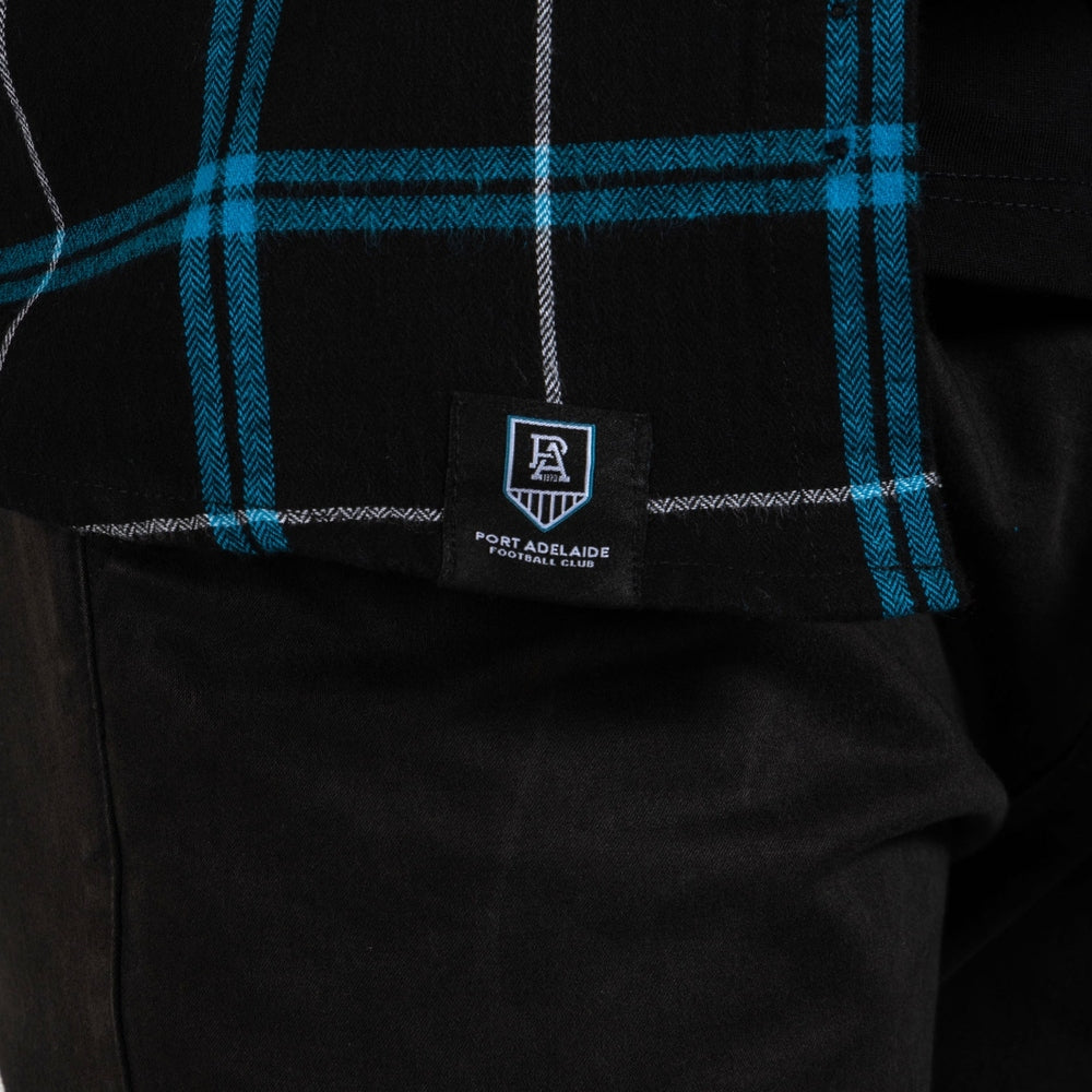 AFL Port Adelaide Power Mustang Flannel Shirt
