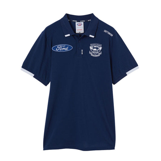 Geelong Cats Mens Media Polo
