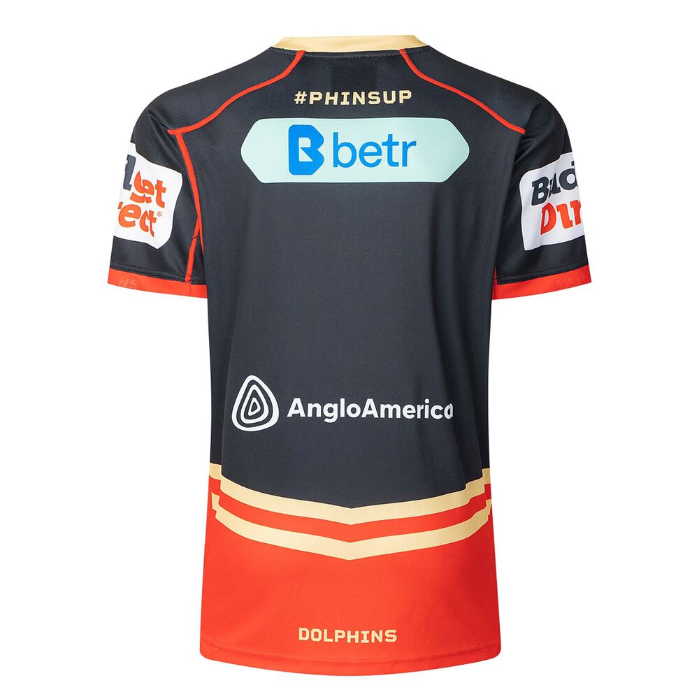 Dolphins 2025 Mens Away Jersey Black/Red