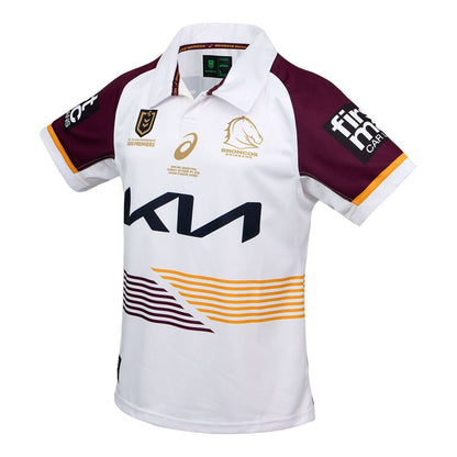 Asics Brisbane Broncos Mens 2025 Premiers Jersey White