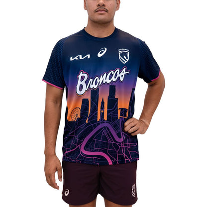 Brisbane Broncos 2026 Mens Run Out Tee