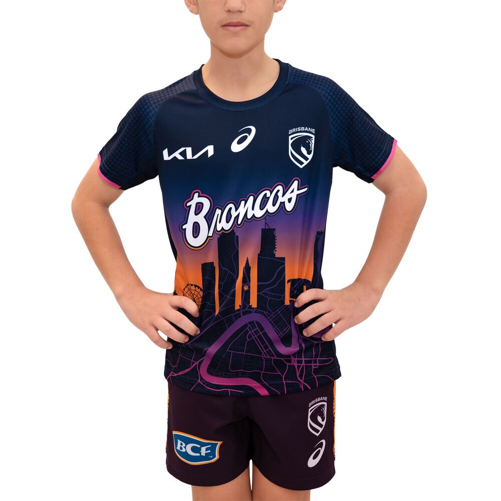 Brisbane Broncos 2026 Kids Run Out Tee