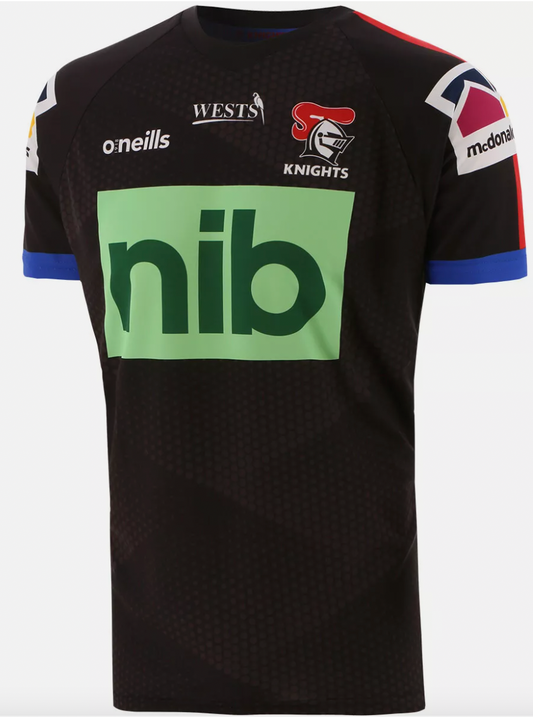 Newcastle Knights O'Neills Mens Black Training Tee