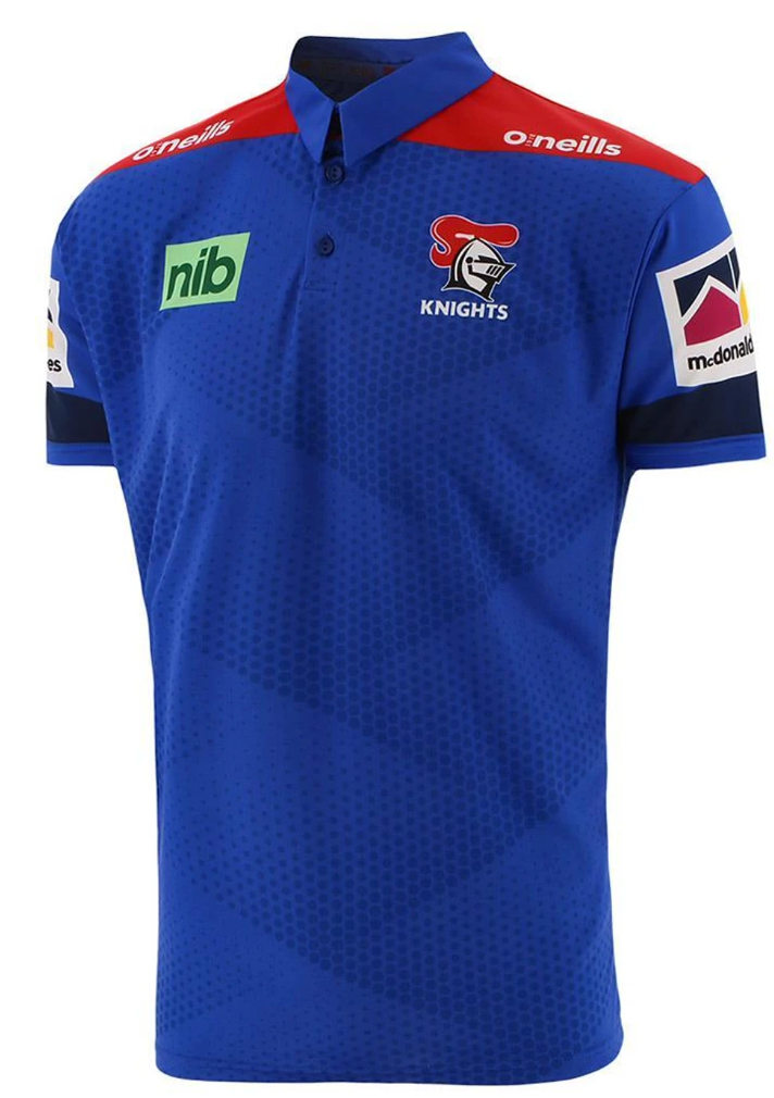 Newcastle Knights O'Neills Mens Royal Media Polo