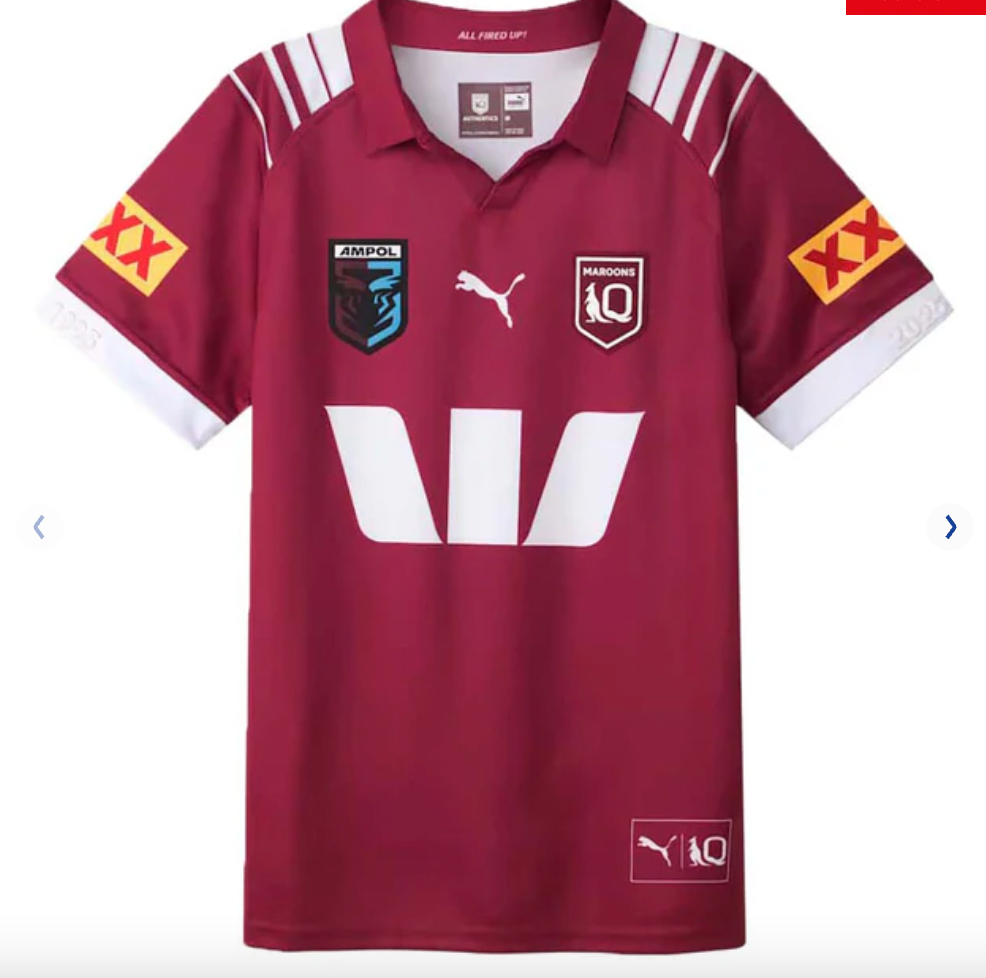 Puma Men's State Of Origin Queensland Maroons 2025 Replica Home Jersey