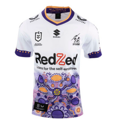 Mens 2023 Melbourne Storm Indigenous Replica Jersey (Multi Coloured)