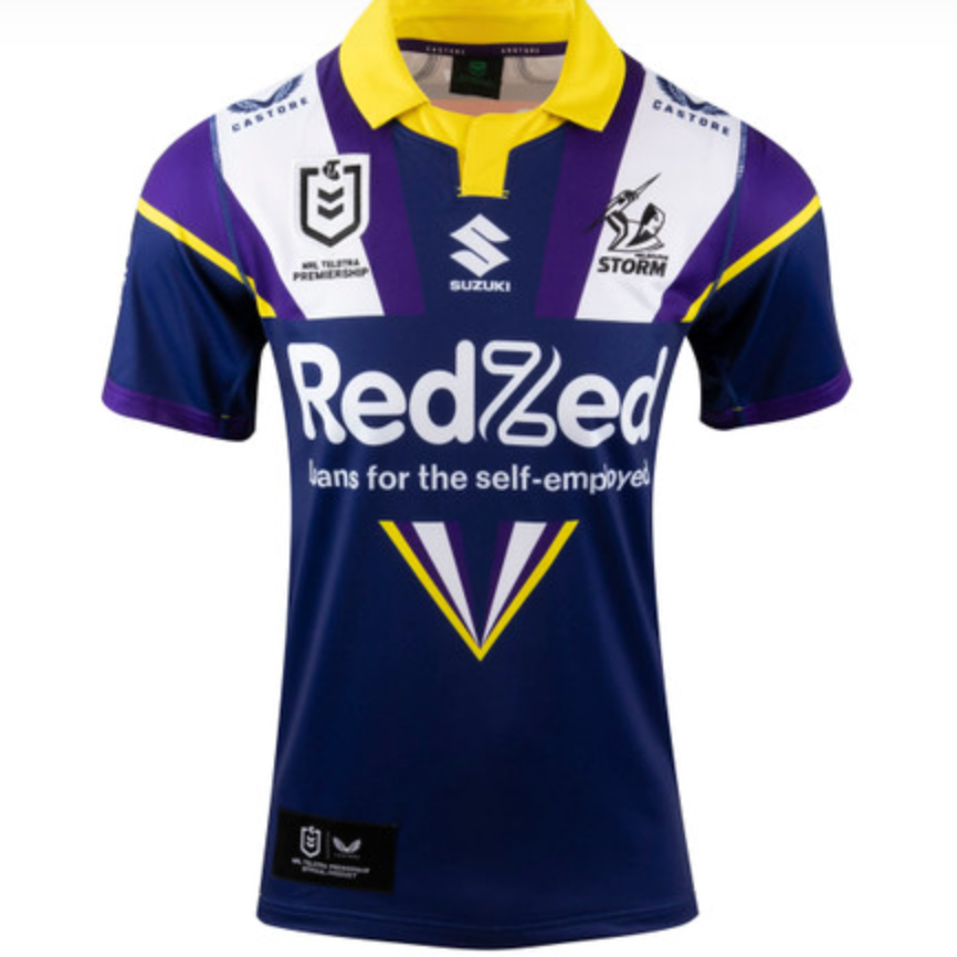 Mens Melbourne Storm Heritage Replica Jersey (Navy)