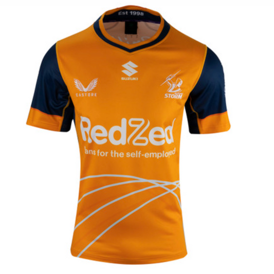 Mens Melbourne Storm Captains Run Jersey (Orange)