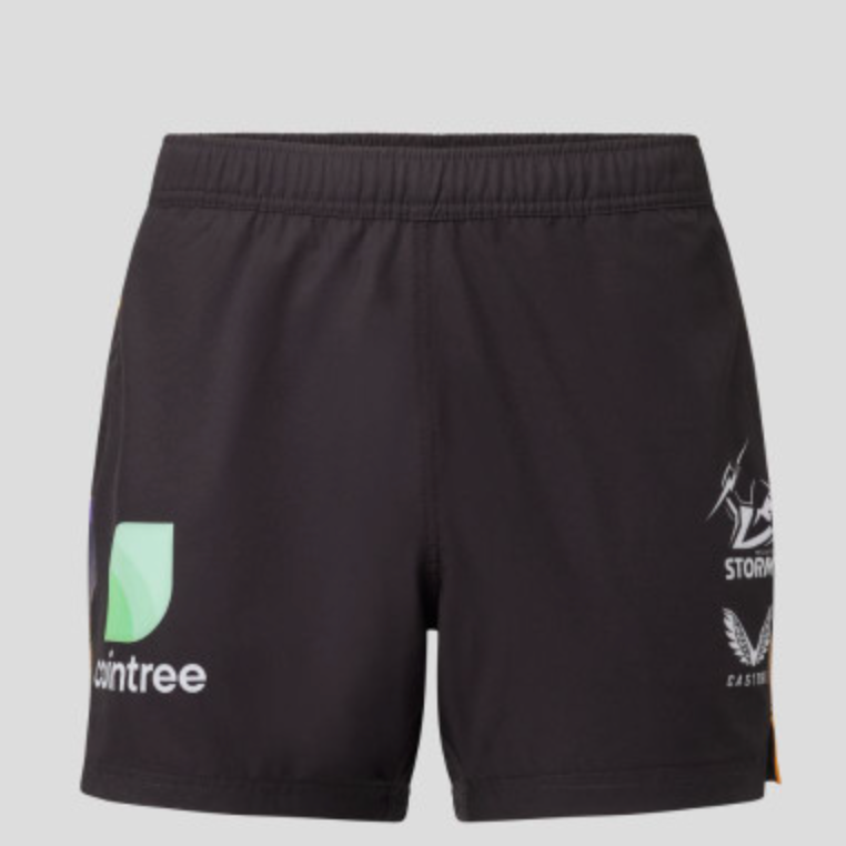 Mens Melbourne Storm Training Shorts (Black)