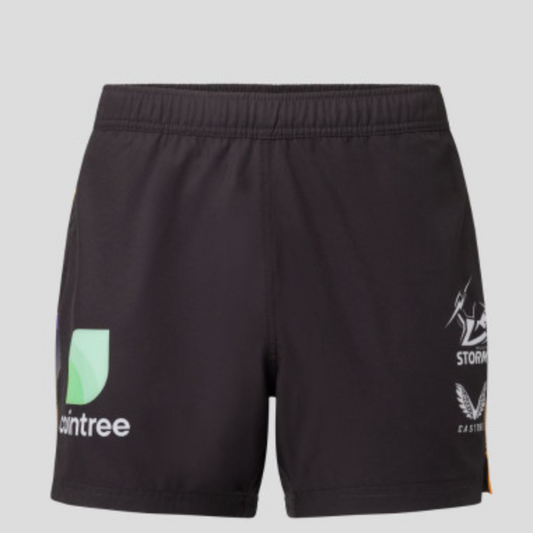 Youth Melbourne Storm Training Shorts (Black)