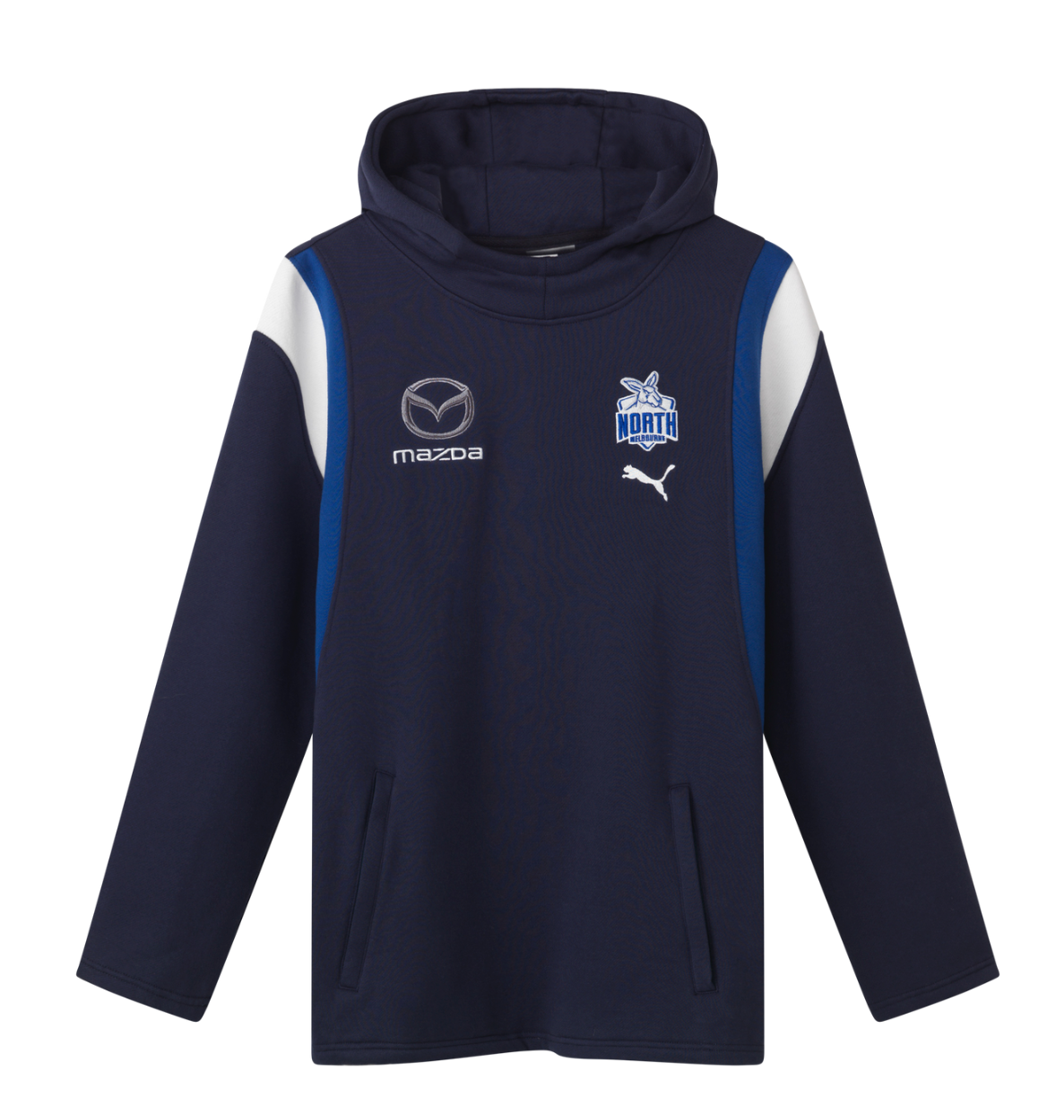 North Melbourne Puma Team Hoodie (Navy-Surf)