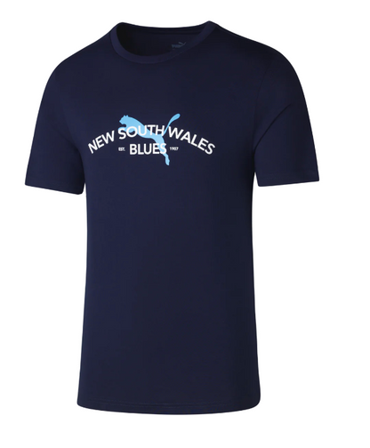 2024 NSW Blues Mens Puma Graphic Tee (Navy)