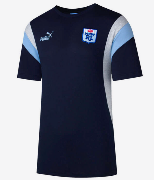 2024 Youth New South Wales Puma  Blues Heritage Tee