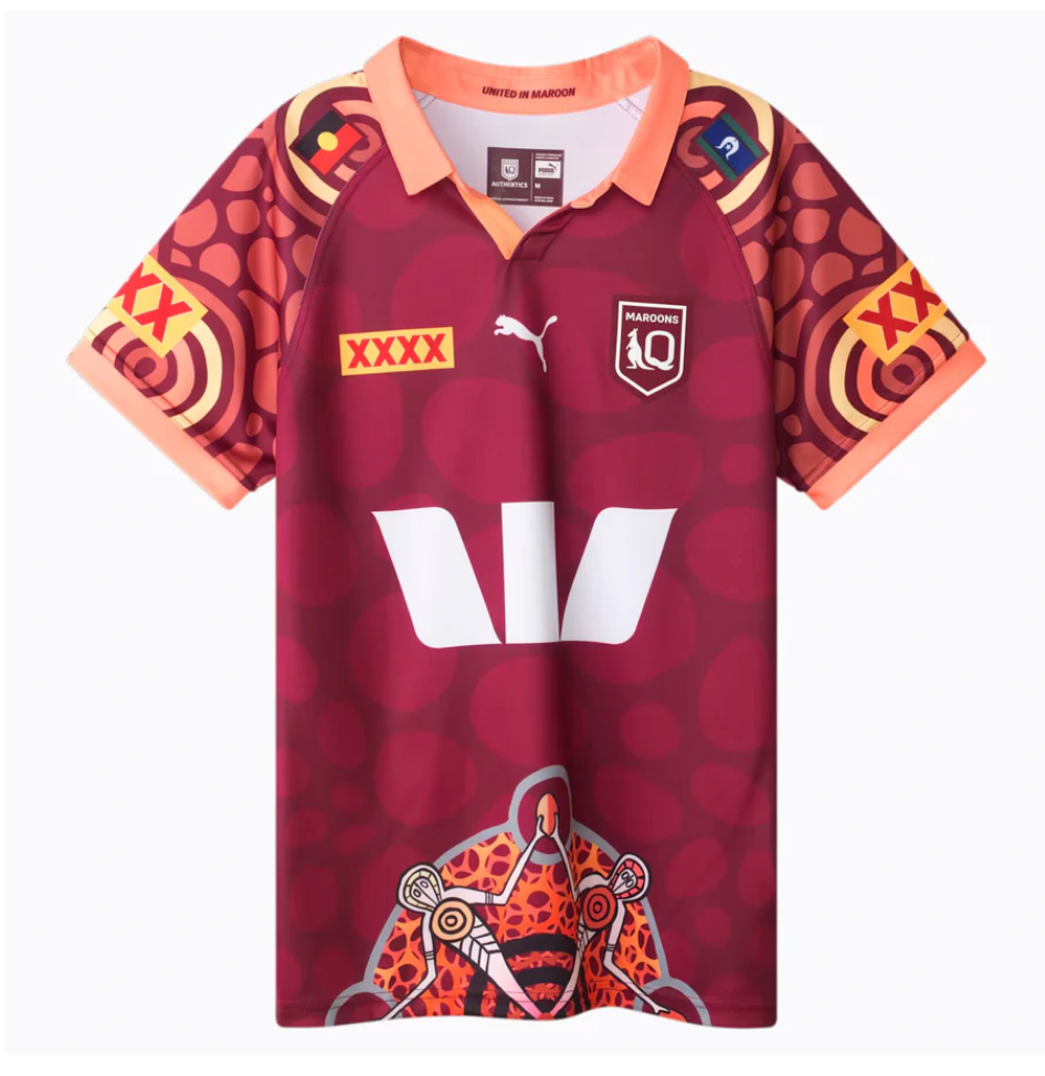 2024 QLD Maroons Puma Jersey Indigenous Replica