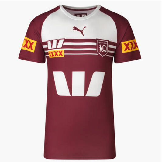 2024 QLD Maroons Puma Replica Training Tee