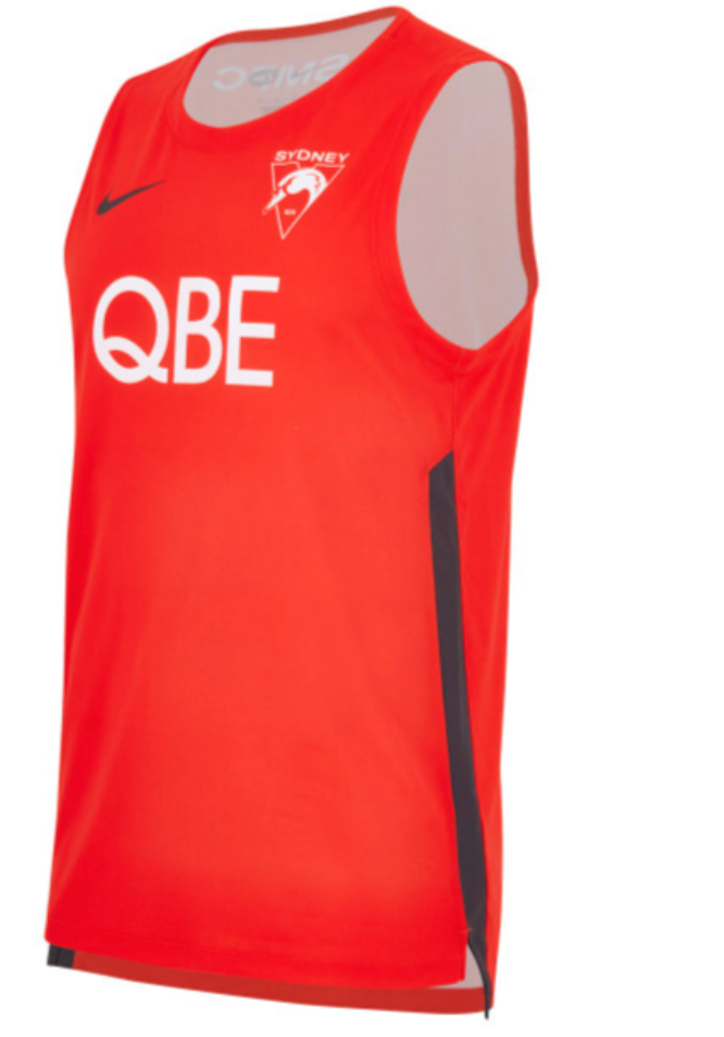 Sydney Swans Mens Nike Training Singlet