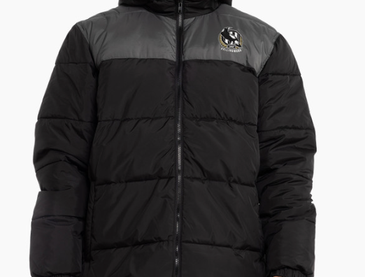 Collingwood Magpies Mens Puffer Jacket