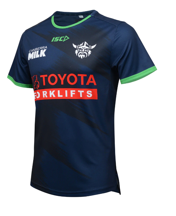 Canberra Raiders Youth Training Tee Navy