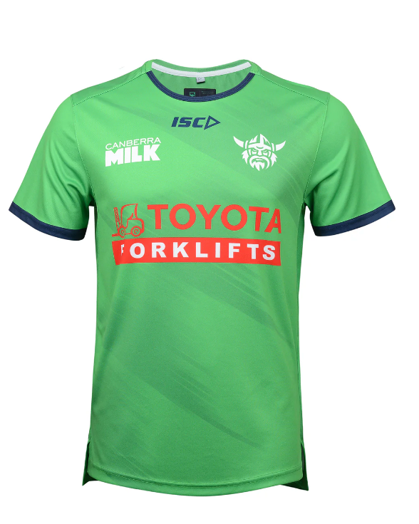 Canberra Raiders Mens Training Tee Green