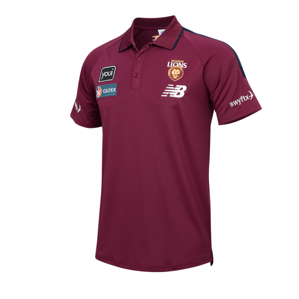 Brisbane Lions AFL Media Polo - Mens