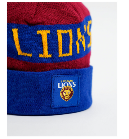 Brisbane Lions Bar Beanie