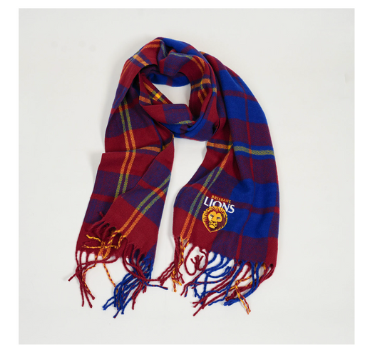 Brisbane Lions Tartan Scarf