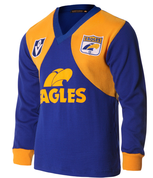 West Coast Eagles Men's Woollen Guernsey Long Sleeve