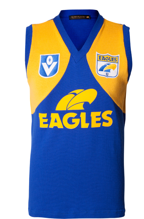 West Coast Eagles Men's Woollen Guernsey Short Sleeve